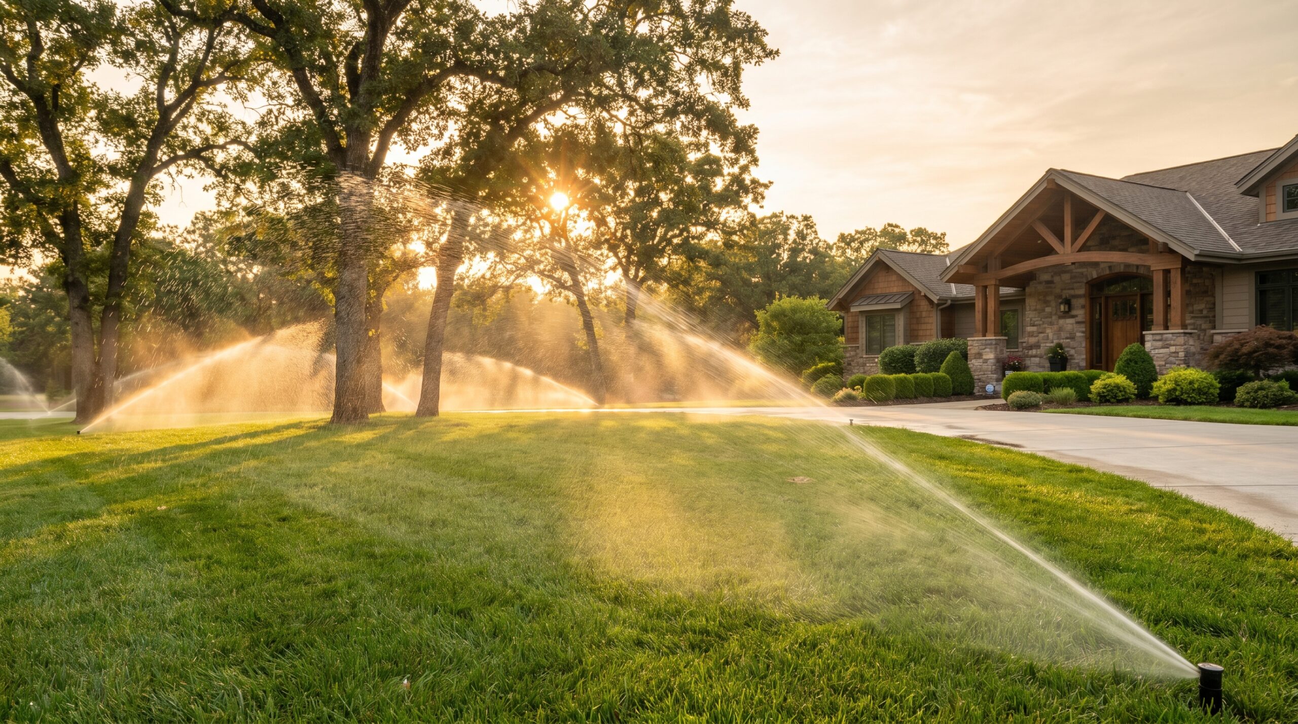 Green lawn sprinkler South Lyon MI