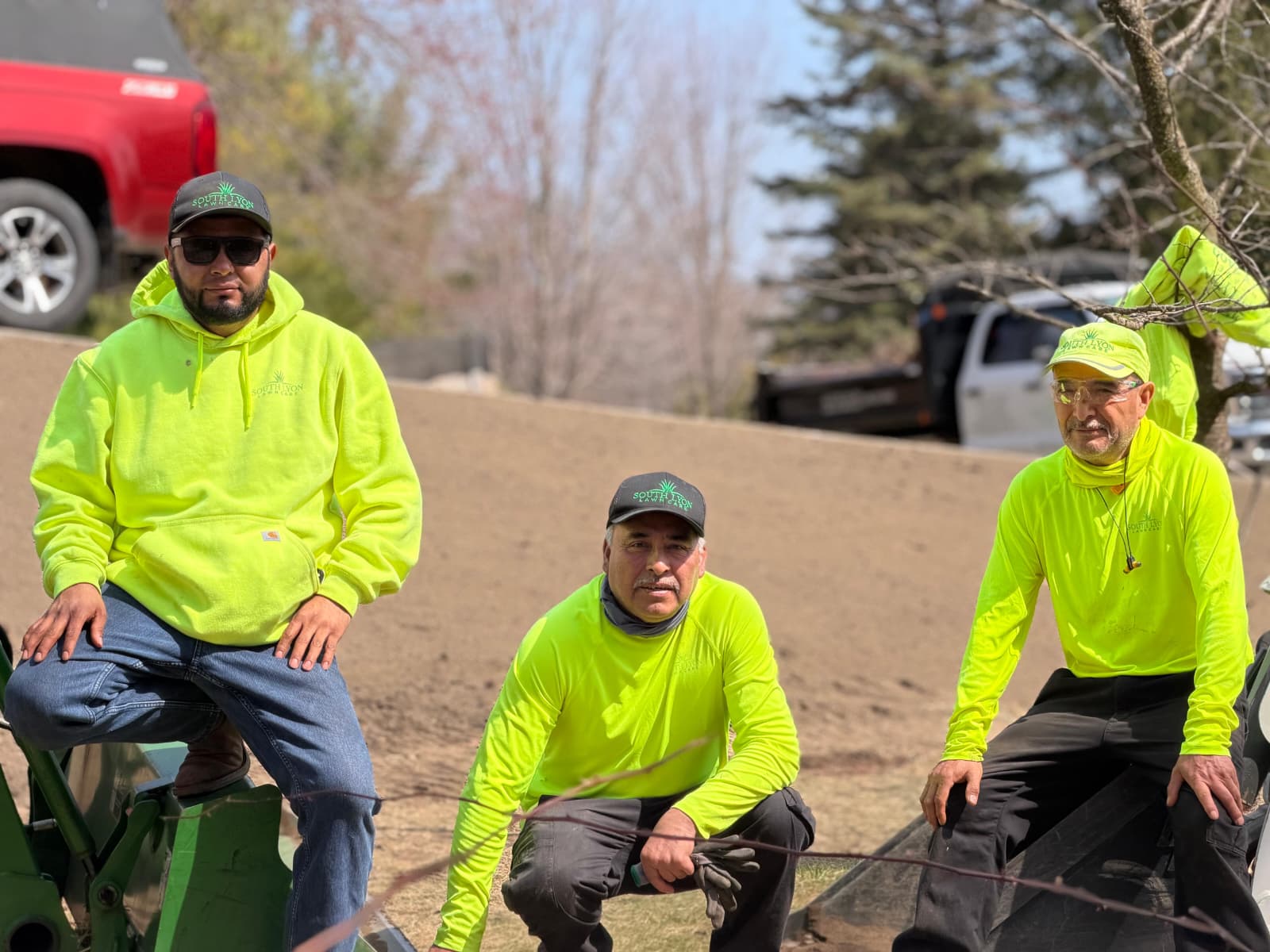 South Lyon Irrigation team servicing sprinkler systems in South Lyon, MI